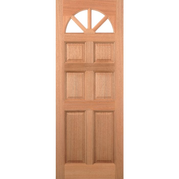 LPD Carolina 6P 4L Unglazed Dowelled External Door 1981 x 838mm Unfinished Hardwood