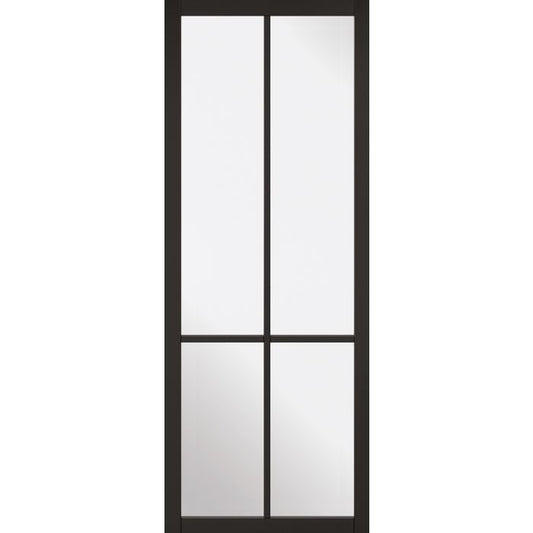 LPD Liberty 4L Glazed Internal Door 1981 x 762mm Black Primed