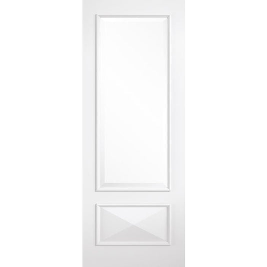 LPD Knightsbridge 1L Clear Bevelled Glazed Internal Door 1981 x 762mm White Primed Plus