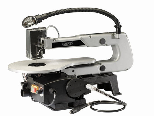 Draper Variable Speed Scroll Saw with Flexible Drive Shaft & Worklight - 405mm, 90W
