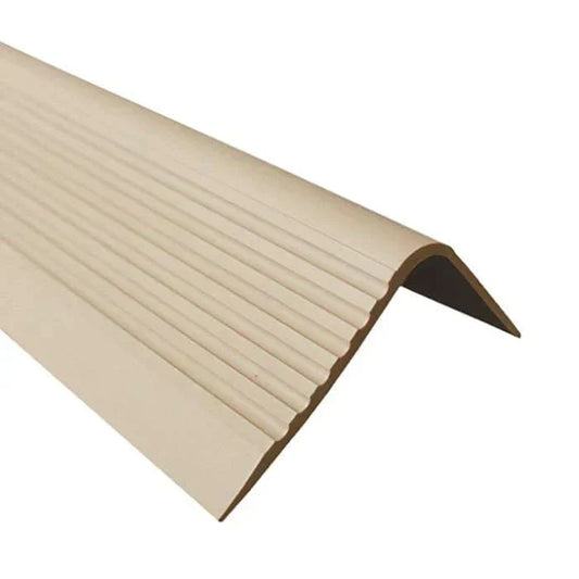 Non-Slip PVC Flexible Stair Nosing 70x40mm 730-RGPD Beige