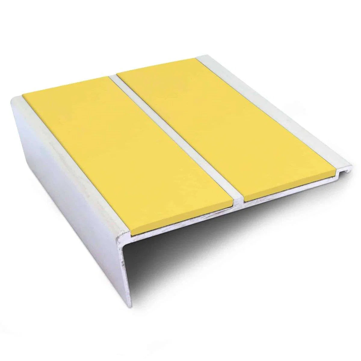 NHD12 93 x 32mm Aluminium Non-Slip Stair Nosing – Wide Edge Protection Yellow Genesis