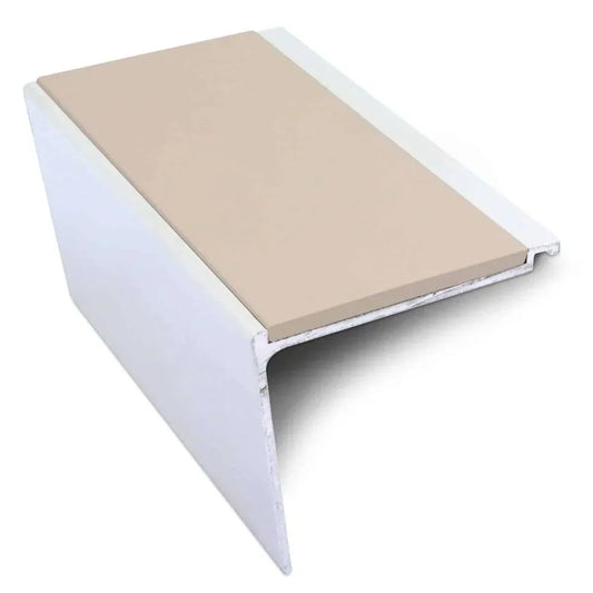 NHD24 60 x 55mm Aluminium Non-Slip Stair Edge Protector Beige