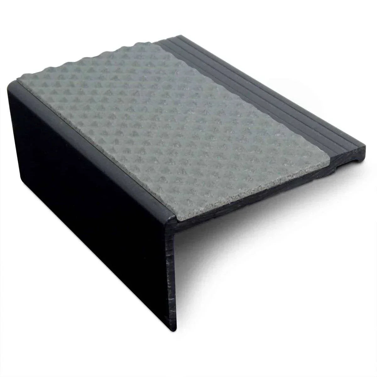 NHP 60.4x32mm Tredsafe Non-Slip Hard Nose PVC Stair Nosing – Heavy Duty Dolphin Grey Tredsafe
