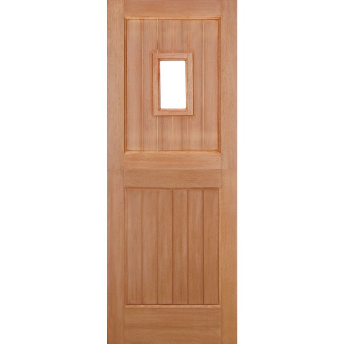 LPD Stable 1L Straight Top M&T External Door 1981 x 838mm Unfinished Hardwood