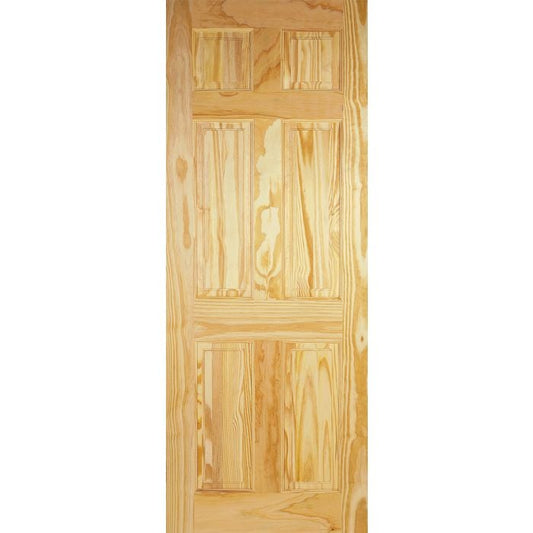 LPD 6P Internal Door 1981 x 686mm Unfinished Pine