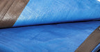 185gsm Brown Blue Heavy Duty Tarpaulin – Waterproof Tarp for Outdoor Use