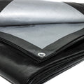 270gsm Black Silver Heavy Duty Tarpaulin – Waterproof UV-Proof Cover
