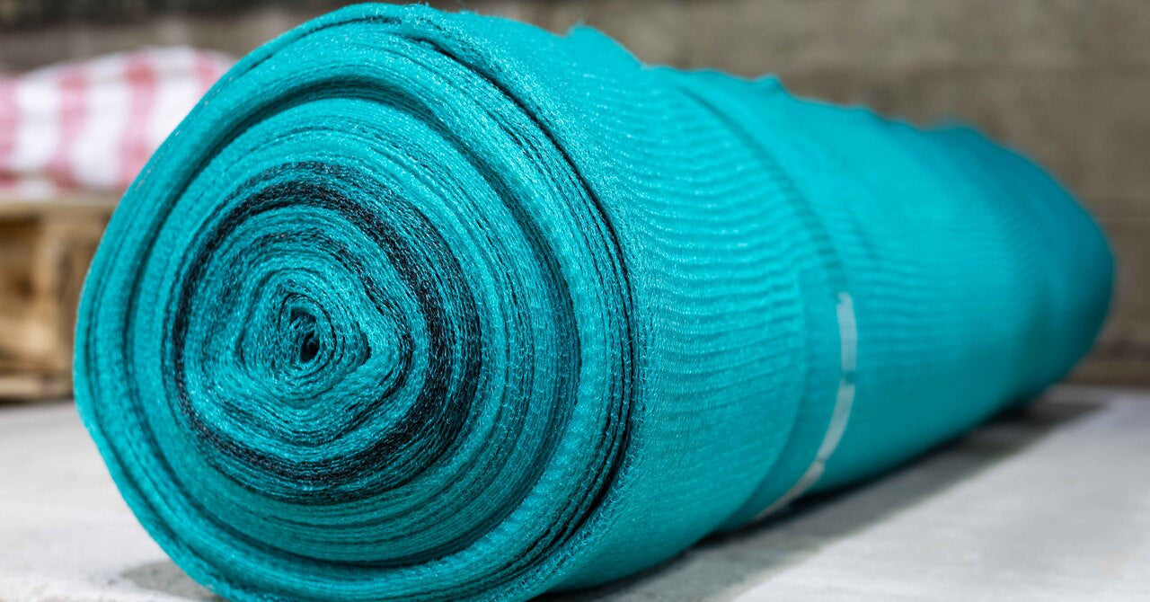 70gsm Debris Netting – Heavy Duty Wind Resistant Mesh Roll Blue 3m x 50m