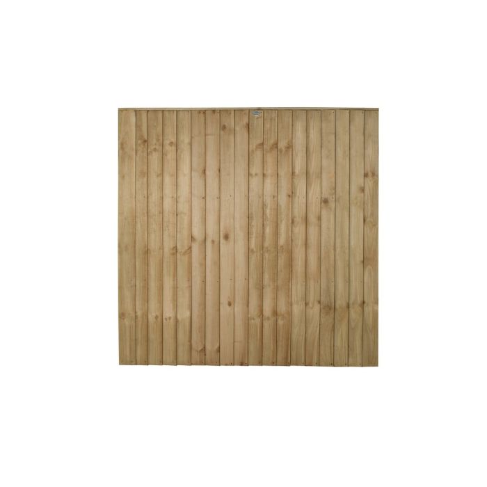 Forest Pressure Treated Closeboard Fence Panel 6ft x 6ft (1.83 x 1.83) - Pack of 4