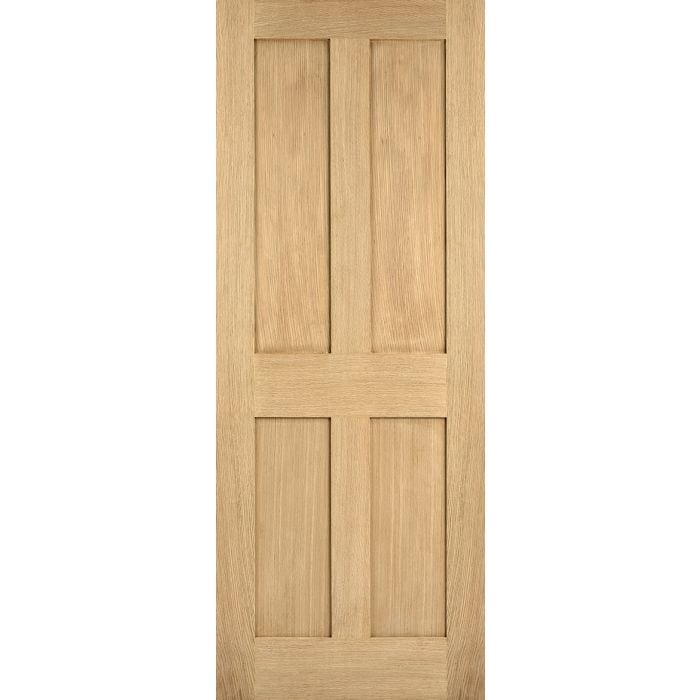 LPD London 4P Internal Door 1981 x 762mm Unfinished Oak