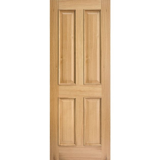 Regency Solid Core Internal Fire Door - Unfinished - 4P RM2S 1981 x 762mm Oak FCOREG4PRM30