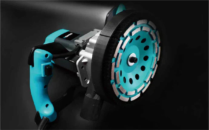 Bihui 1900W Concrete Grinder with 180mm Dual Row Diamond Disc