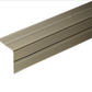 A34 35 x 35mm Anodised Aluminium Self Adhesive Non Slip Ribbed Treads Stair Nosing Edge Trim champagne