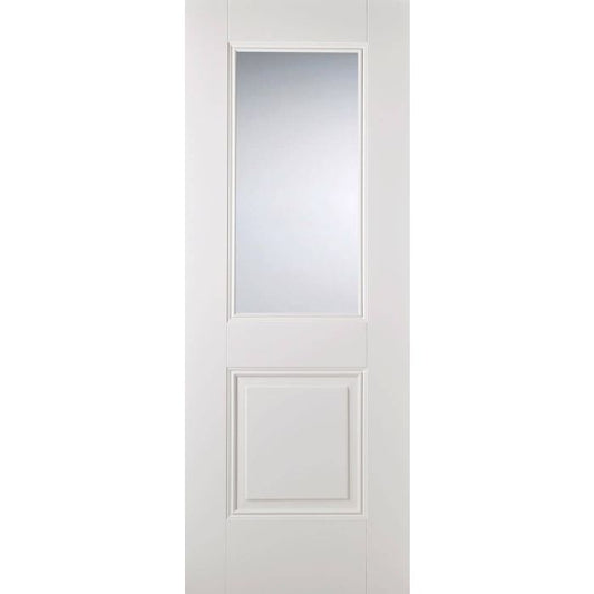 LPD Arnhem 1P 1L Glazed Internal Door 1981 x 686mm White Primed Plus