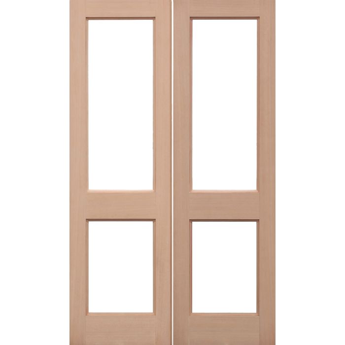 LPD 2XGG 2L Unglazed External Door Pairs 1981 x 915mm Unfinished Hemlock