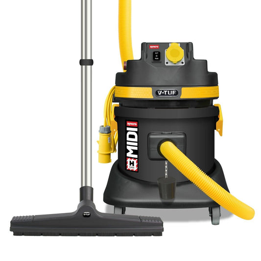 V-TUF MIDI SYNCRO H-CLASS Industrial Wet & Dry Vacuum 110v - MIDI S110