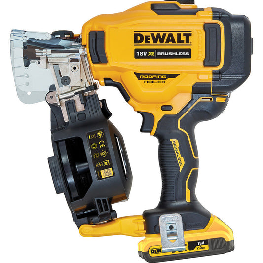 DeWalt DCN45RN 18V XR Roofing & General Purpose Coil Nailer 2 x 2.0Ah
