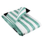170gsm Striped Waterproof Tarpaulin – Heavy-Duty Market Cover Green White