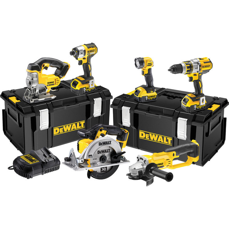 DeWalt DCK694P3-GB 18V XR Brushless Cordless 6 Piece Kit 3 x 5.0Ah