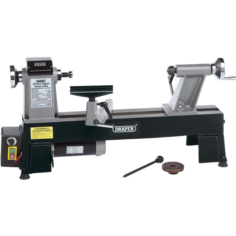 Draper Variable Speed Wood Lathe 230V 550W