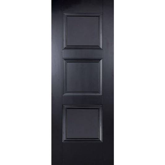 LPD Amsterdam 3P Internal Door 1981 x 762mm Black Primed Plus