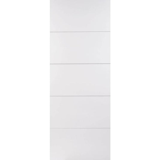 LPD Horizontal Four Line Internal Door 1981 x 610mm Primed White
