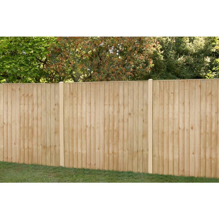 Forest Pressure Treated Closeboard Fence Panel 6ft x 5ft (1.83mtr x 1.52mtr) - Pack of 5
