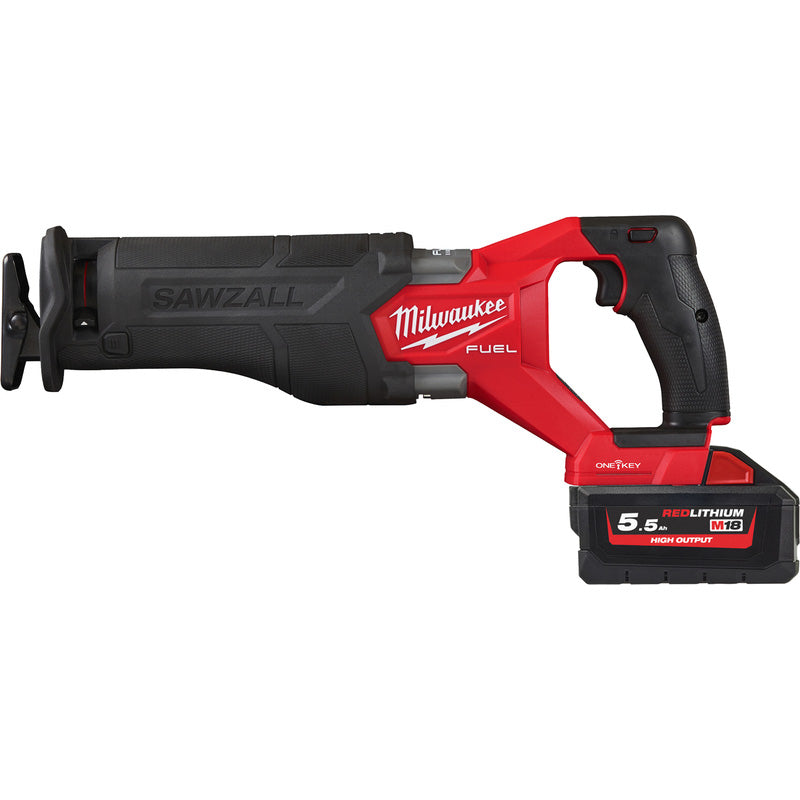 Milwaukee M18 ONEFSZ-552X FUEL ONE-KEY Sawzall 2 x 5.5Ah