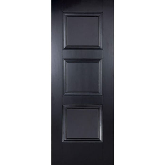 LPD Amsterdam 3P Internal Fire Door 1981 x 838mm Black Primed Plus