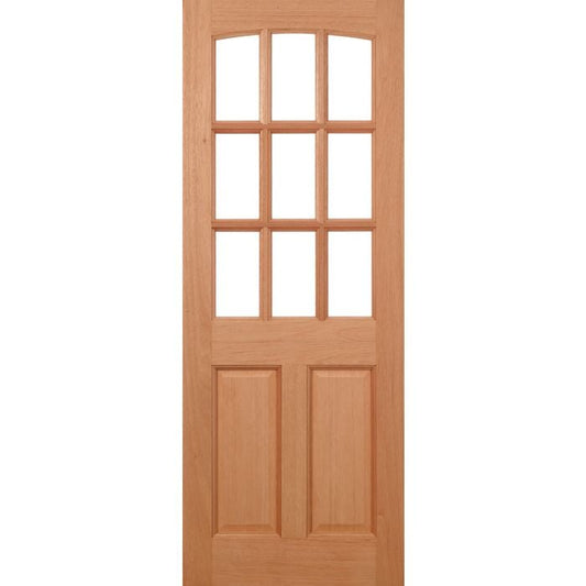 LPD Georgia 9L Unglazed Dowelled External Door 1981 x 838mm Unfinished Hardwood