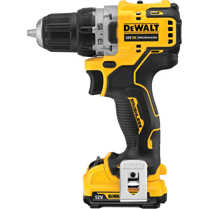 DeWalt DCD701D2-GB 12V XR Brushless Compact Drill Driver 2 x 2.0Ah