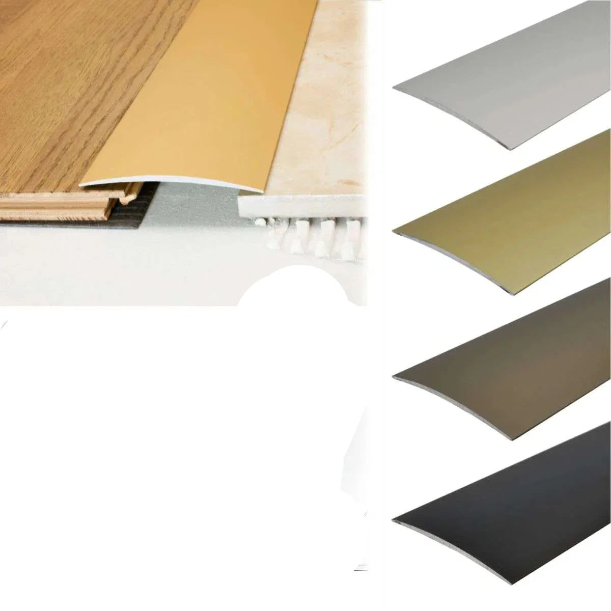 A71 80mm Anodised Aluminium Self Adhesive Door Threshold Strip