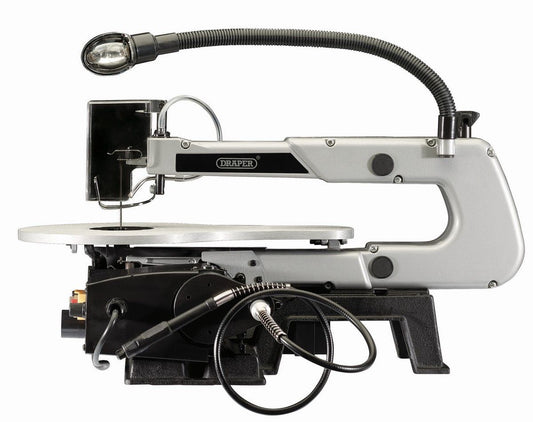 Draper Variable Speed Scroll Saw with Flexible Drive Shaft & Worklight - 405mm, 90W
