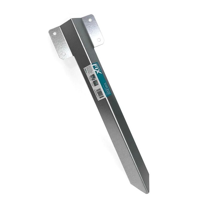Railway Sleeper Bracket - Straight Edge 435 x 120 x 25mm Galvanised Steel