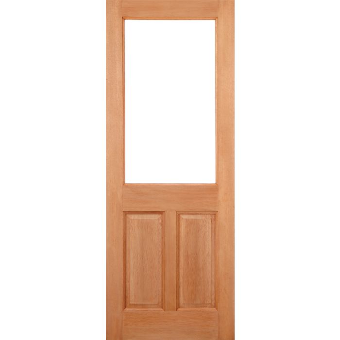 LPD 2XG 2P 1L Unglazed M&T External Door 1981 x 915mm Unfinished Hardwood