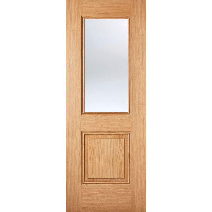 LPD Arnhem 1P 1L Glazed Internal Door 1981 x 686mm Pre-Finished Oak