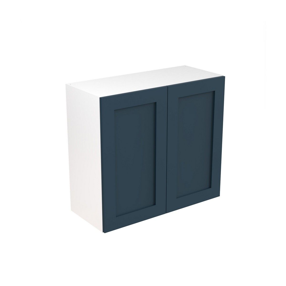 KitchenKit Flatpack Shaker Wall Cabinet 800mm - Ultra Matt Indigo Blue