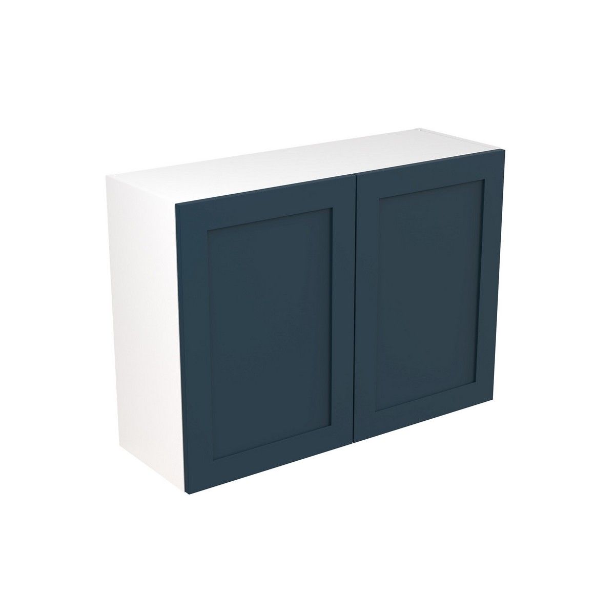 KitchenKit Flatpack Shaker Wall Cabinet 1000mm - Ultra Matt Indigo Blue