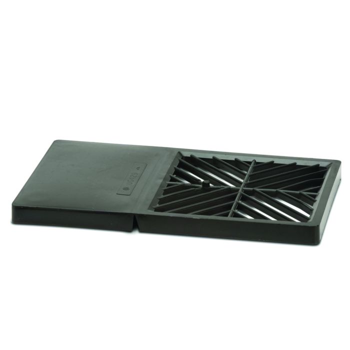 Polypipe 110mm Spare PP Rectangular Grid - Black- 250 x 150mm - UG429