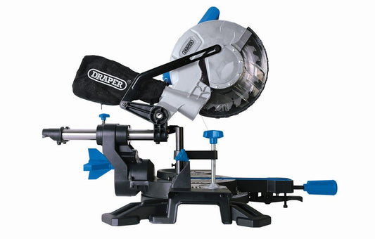 Draper Sliding Compound Mitre Saw with Laser Cutting Guide - 210mm, 1500W