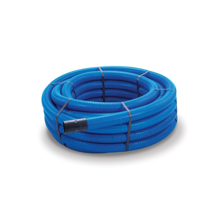 Perforated Land Drainage Pipe - 100mm x 50mtr Coil