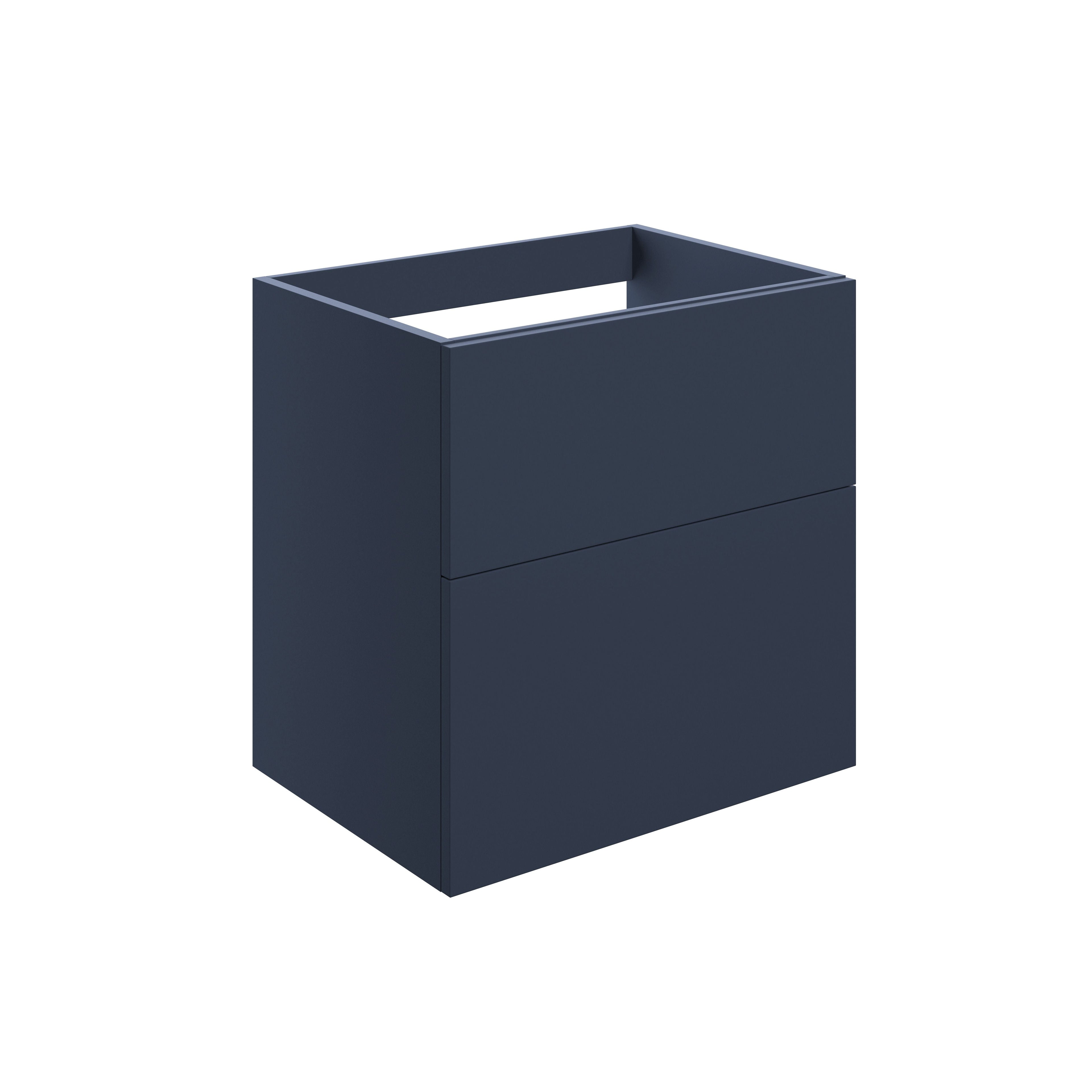 Fontmell 2 Drawer Wall Unit (No Top) 590mm - Matt Deep Blue