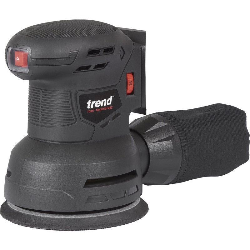 Trend T18S/ROS125B 18V Cordless 125mm Random Orbital Sander Body Only