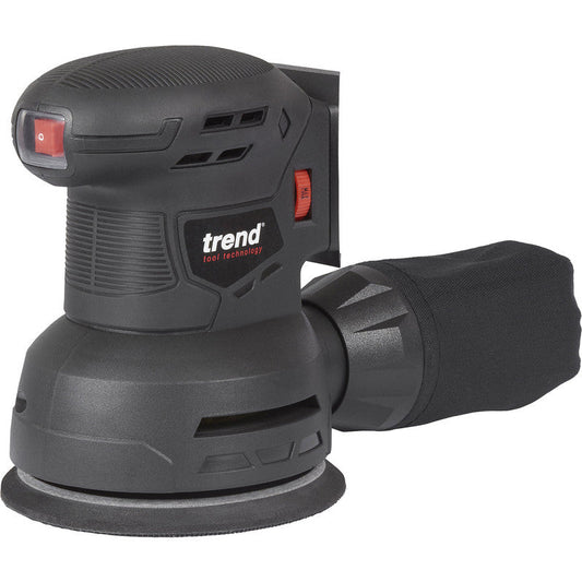 Trend T18S/ROS125B 18V Cordless 125mm Random Orbital Sander Body Only