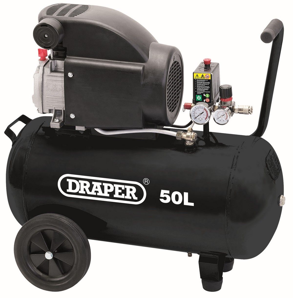 Draper Air Compressor - 2HP, 50ltr, 230V