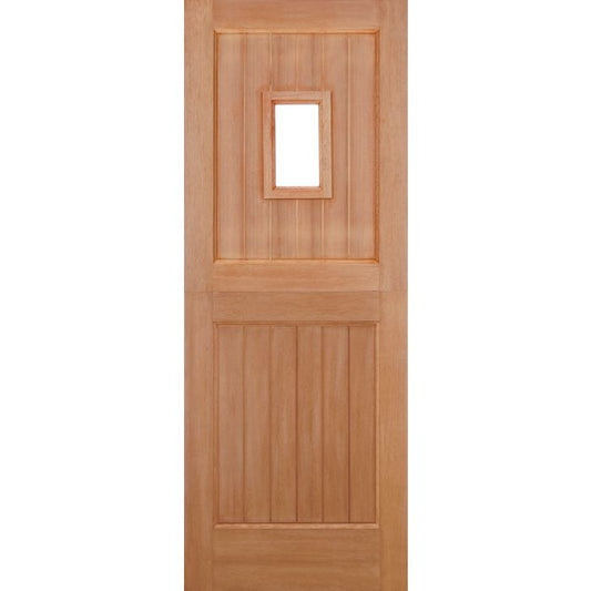 LPD Stable 1L Straight Top M&T External Door 2032 x 813mm Unfinished Hardwood