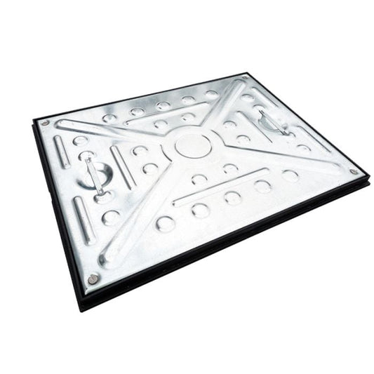 EJ 5tn Galvanised Double Seal Manhole Cover - 600 x 450mm