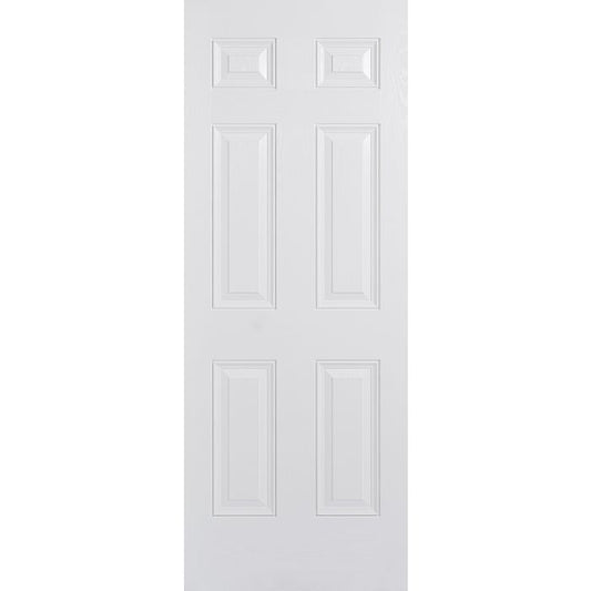 Colonial 6P GRP External Door - 2032 x 813mm White GRPCOLWHI32
