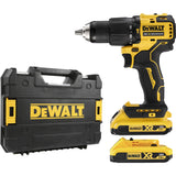 DeWalt DCD709D2T-GB 18V XR Brushless Compact Combi Drill 2 x 2.0Ah